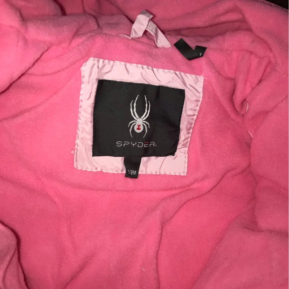 Spyder Newborn Girl Fleece Lined Hooded Full Body Snowsuit Pram NWT